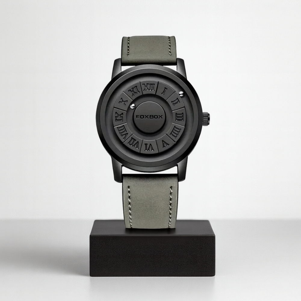 Draxon | Sort Urske Casual Kvarts Armbåndsur | 42mm