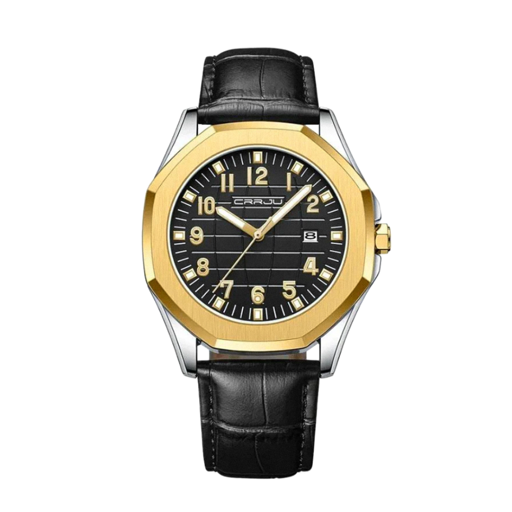 Ethan | Klassische Herrenuhr mit Lederarmband | 42 mm