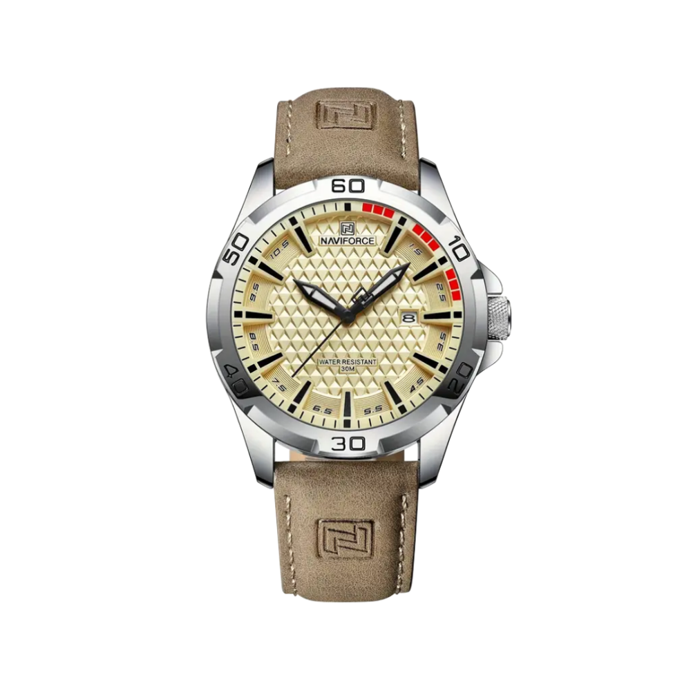 Arvion | Klassisk Herre Kvarts Læderur | 45mm