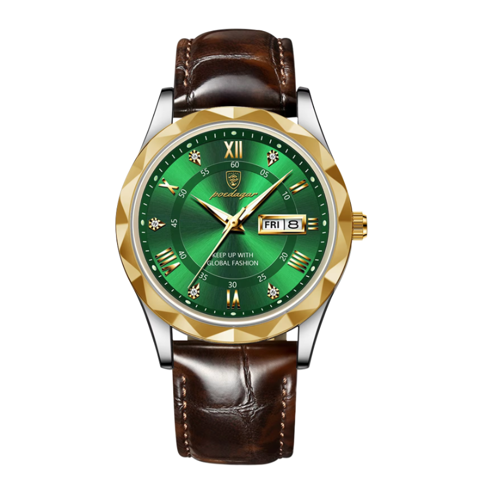 Elias | Herre Kvarts Dag-Dato Armbåndsur | 41mm