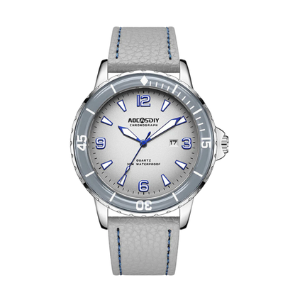 Jeferson | Enduro Herren-Fieldwatch mit Lederarmband | 44 mm