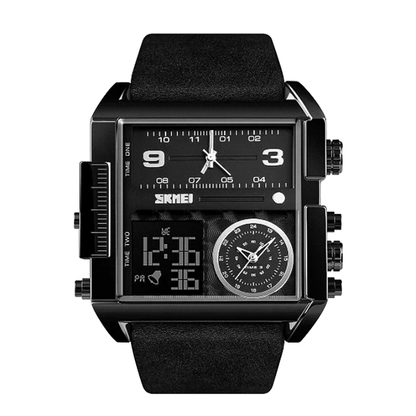 Alex | Herre Dobbelt Kalender Kvartsur | 51mm