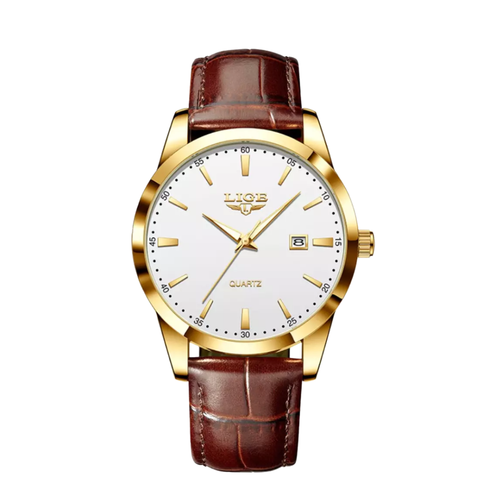 Sam | Læder Military Chronograph Ur | 40mm