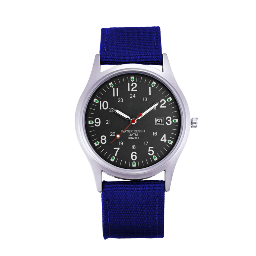 Mateo | Robuste Uhr mit strapazierfähigem Canvas-Armband | 40 mm