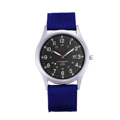 Mateo | Robuste Uhr mit strapazierfähigem Canvas-Armband | 40 mm