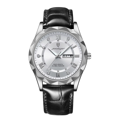 Elias | Herre Kvarts Dag-Dato Armbåndsur | 41mm