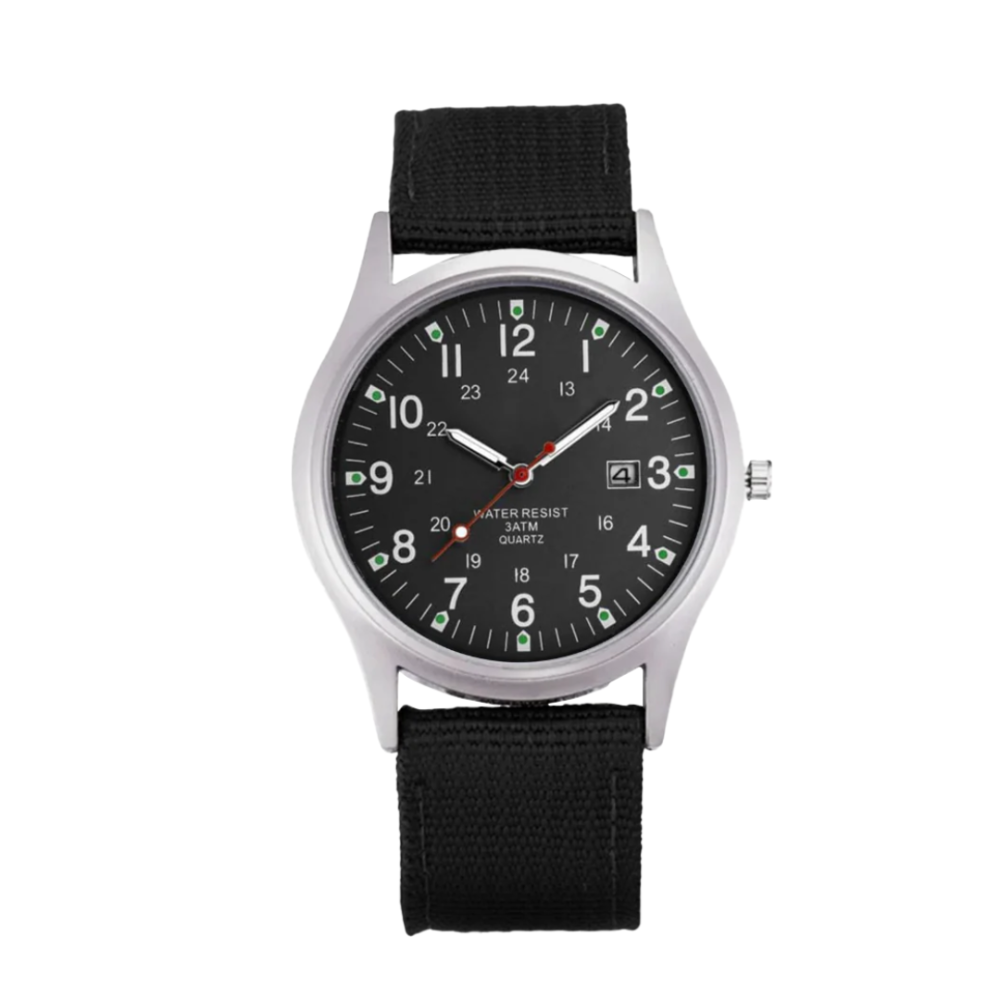 Mateo | Robuste Uhr mit strapazierfähigem Canvas-Armband | 40 mm