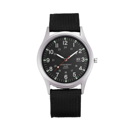 Mateo | Robuste Uhr mit strapazierfähigem Canvas-Armband | 40 mm