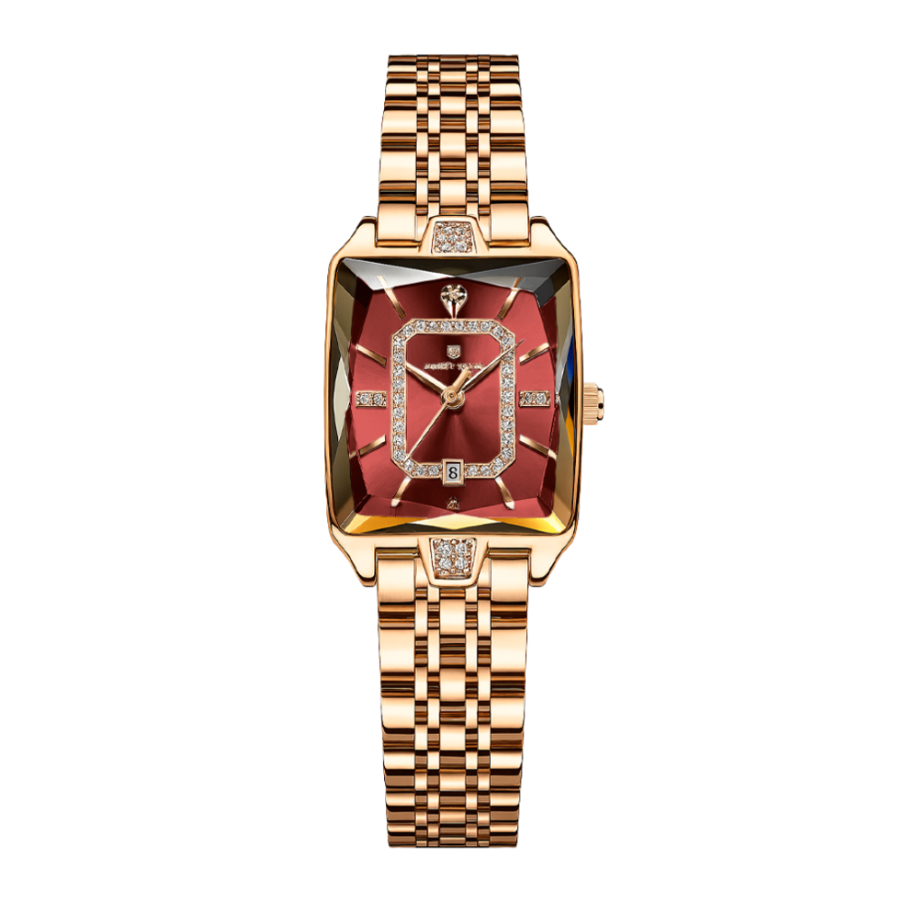 Melody | Moderne quadratische Damenuhr | 25 mm