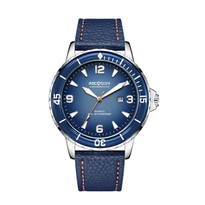 Jeferson | Enduro Herren-Fieldwatch mit Lederarmband | 44 mm