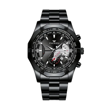 Harrison | Herre Oversized Kalender Quartz Ur | 44mm