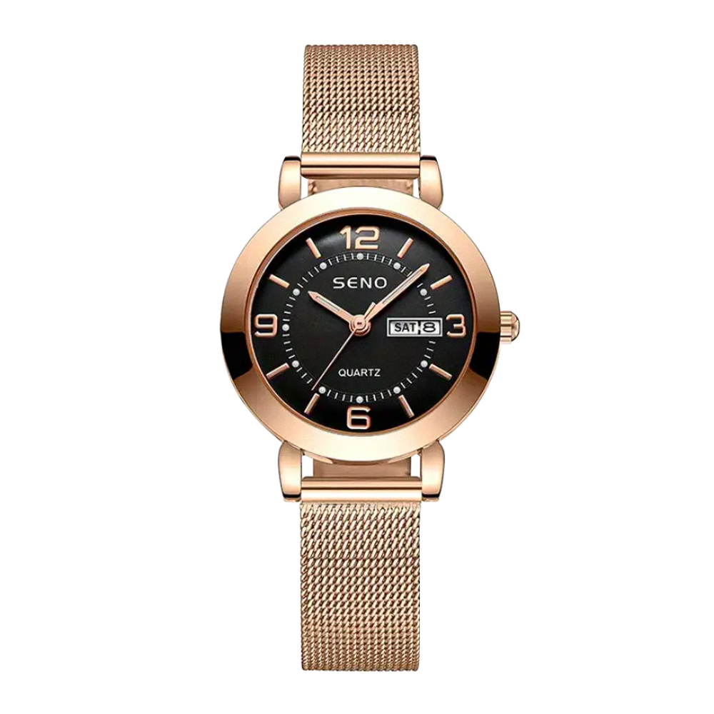Elizabeth | Elegante Uhr mit Mesh-Armband | 28 mm