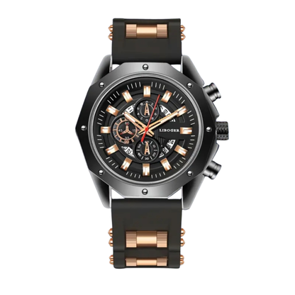 Grayson | Herre Sports Chronograph Quartz Ur med Silikonerem | 35mm