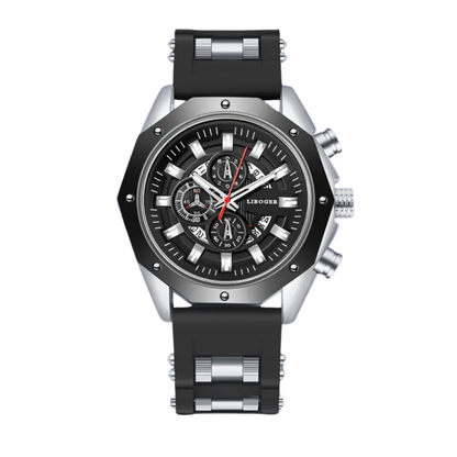 Grayson | Herre Sports Chronograph Quartz Ur med Silikonerem | 35mm