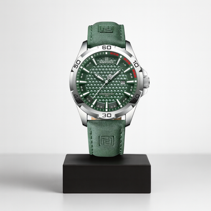 Arvion | Klassisk Herre Kvarts Læderur | 45mm