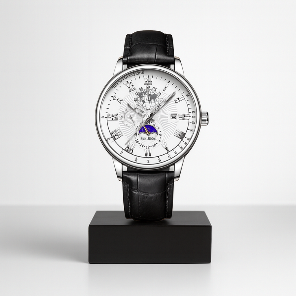 Julian | Global Voyager Mondphasen-Herrenuhr | 40 mm