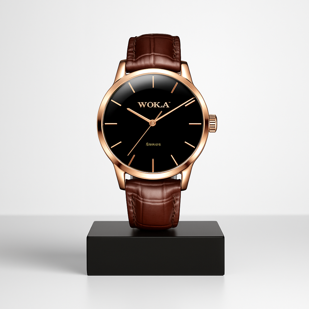 Felix | Elegante Roségold-Quarzuhr | 40 mm