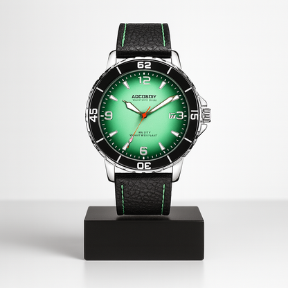 Jeferson | Enduro Herren-Fieldwatch mit Lederarmband | 44 mm