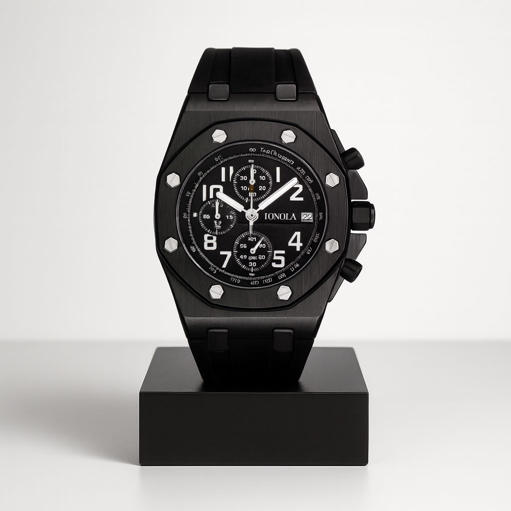 Andrei | Chronograph Herrenuhr mit achteckiger Lünette | 43 mm