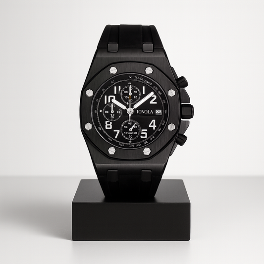 Andrei | Chronograph Herrenuhr mit achteckiger Lünette | 43 mm