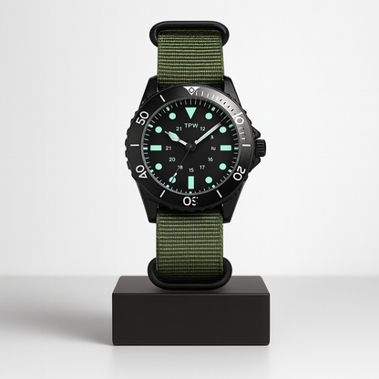 Bittering | Klassisk Ur med Selvlysende Markeringer | 41mm