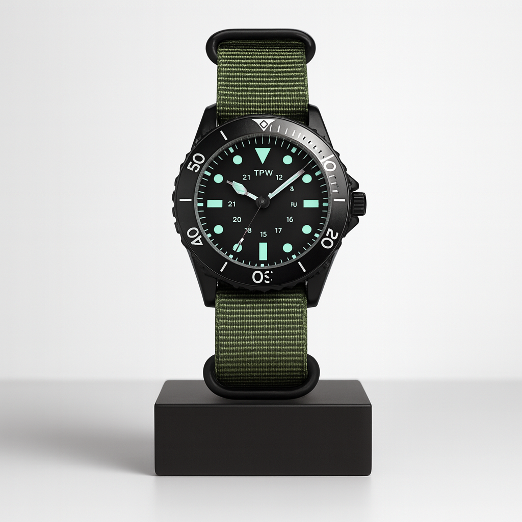 Robert | Klassische Uhr mit selbstleuchtenden Markierungen | 41 mm