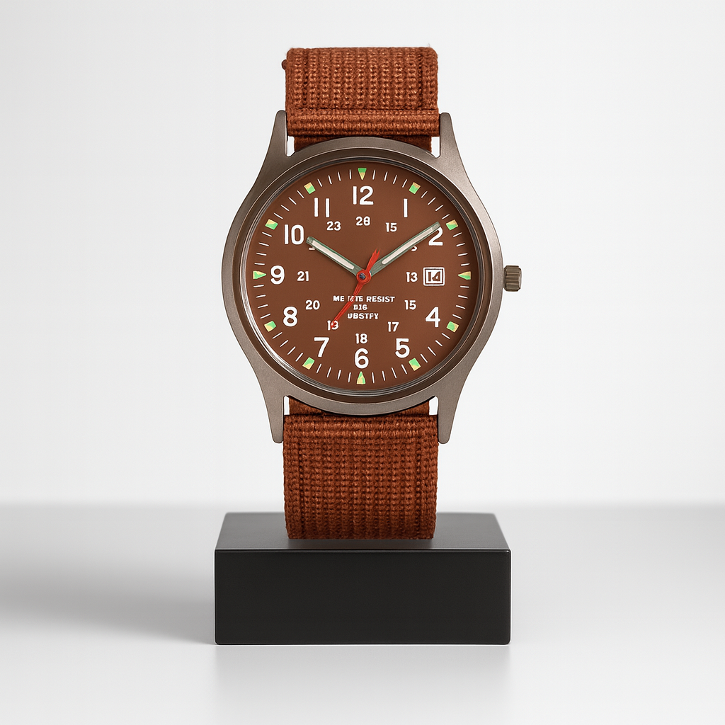 Mateo | Robuste Uhr mit strapazierfähigem Canvas-Armband | 40 mm