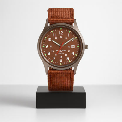 Mateo | Robuste Uhr mit strapazierfähigem Canvas-Armband | 40 mm
