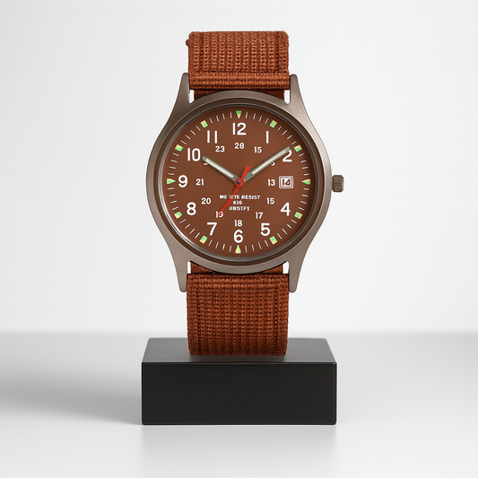 Mateo | Robuste Uhr mit strapazierfähigem Canvas-Armband | 40 mm