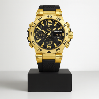 Ryder | Herre Dual Display Taktisk Quartz Ur | 46mm