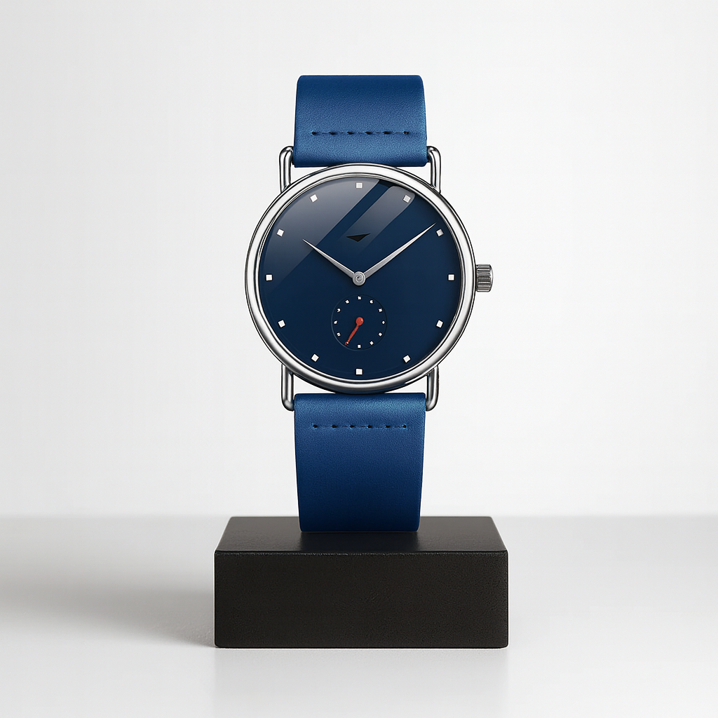 Caleb | Minimalistische Herren-Lederuhr | 41 mm