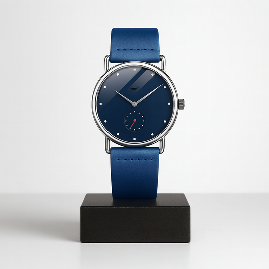 Caleb | Minimalistische Herren-Lederuhr | 41 mm