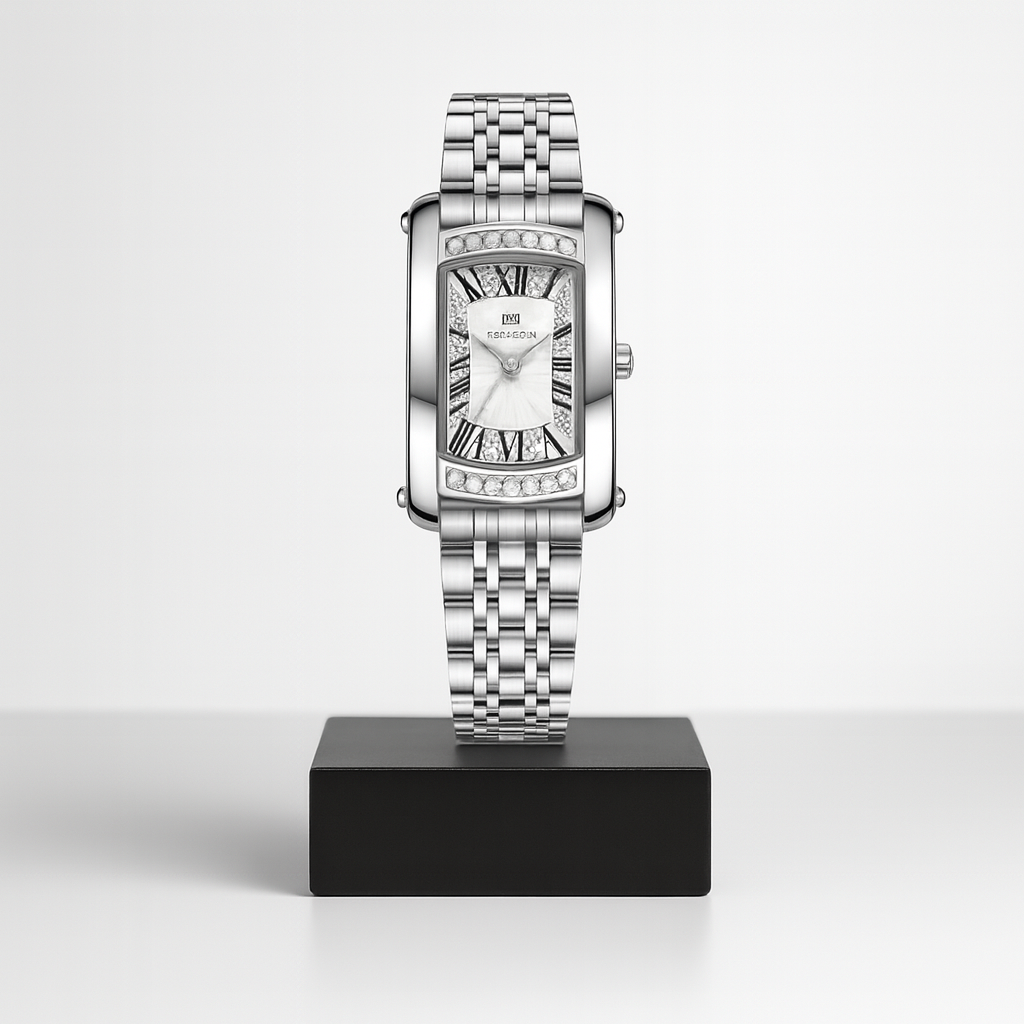 Adeline | Elegante Damenuhr mit funkelnden Kristalldetails | 36 mm