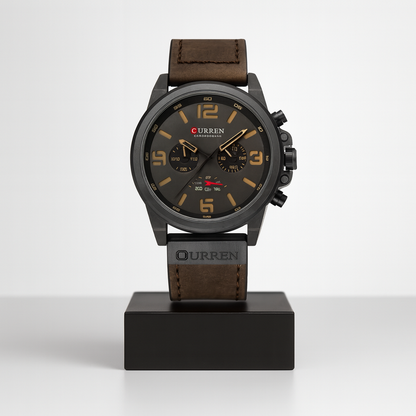 Marcellus | Retro Læder Kvarts Armbåndsur | 45mm