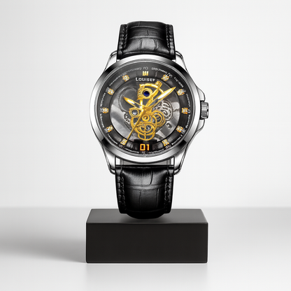 Caelus | Dobbelt-sidet Skelet Kvartsur | 40.5mm