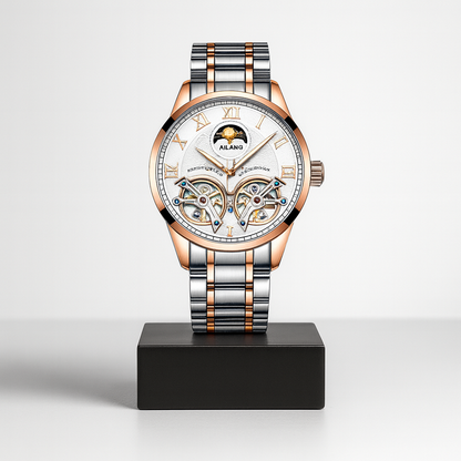 Lucien | Dual Tourbillon Lunar Time Scale Herrenuhr | 41 mm