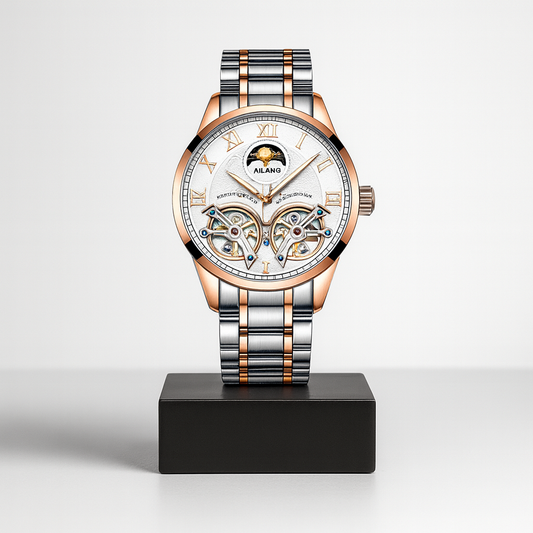 Lucien | Dual Tourbillon Lunar Time Scale Herrenuhr | 41 mm