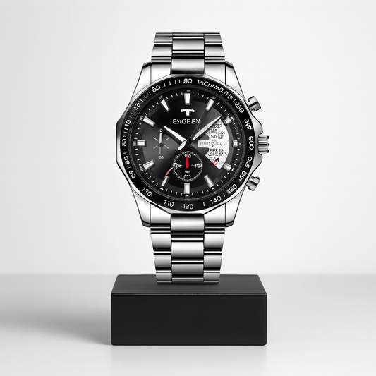 Harrison | Herre Oversized Kalender Quartz Ur | 44mm