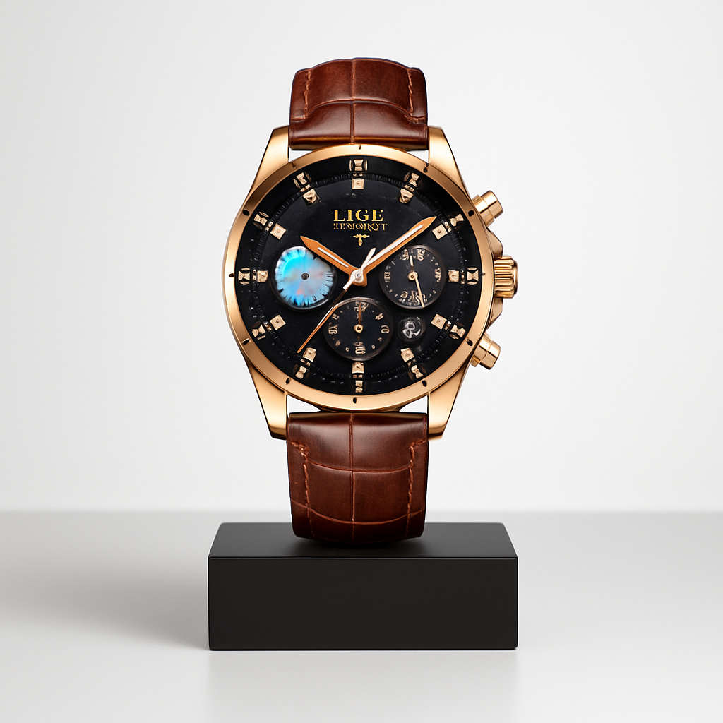 Landon | Raffineret Månefaseure | 42mm