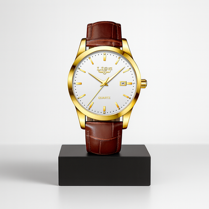 Sam | Læder Military Chronograph Ur | 40mm