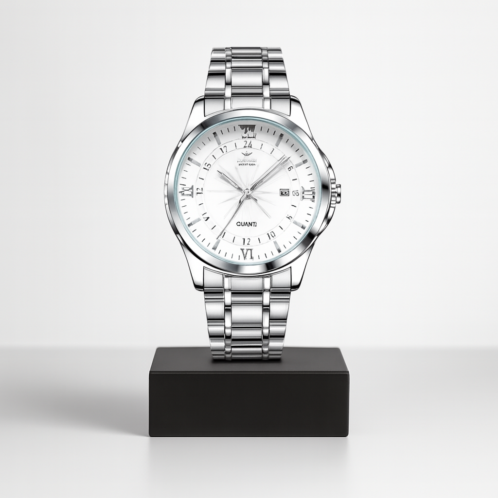 Maverick | Kronograf Læderarmbåndsur til Mænd | 40mm