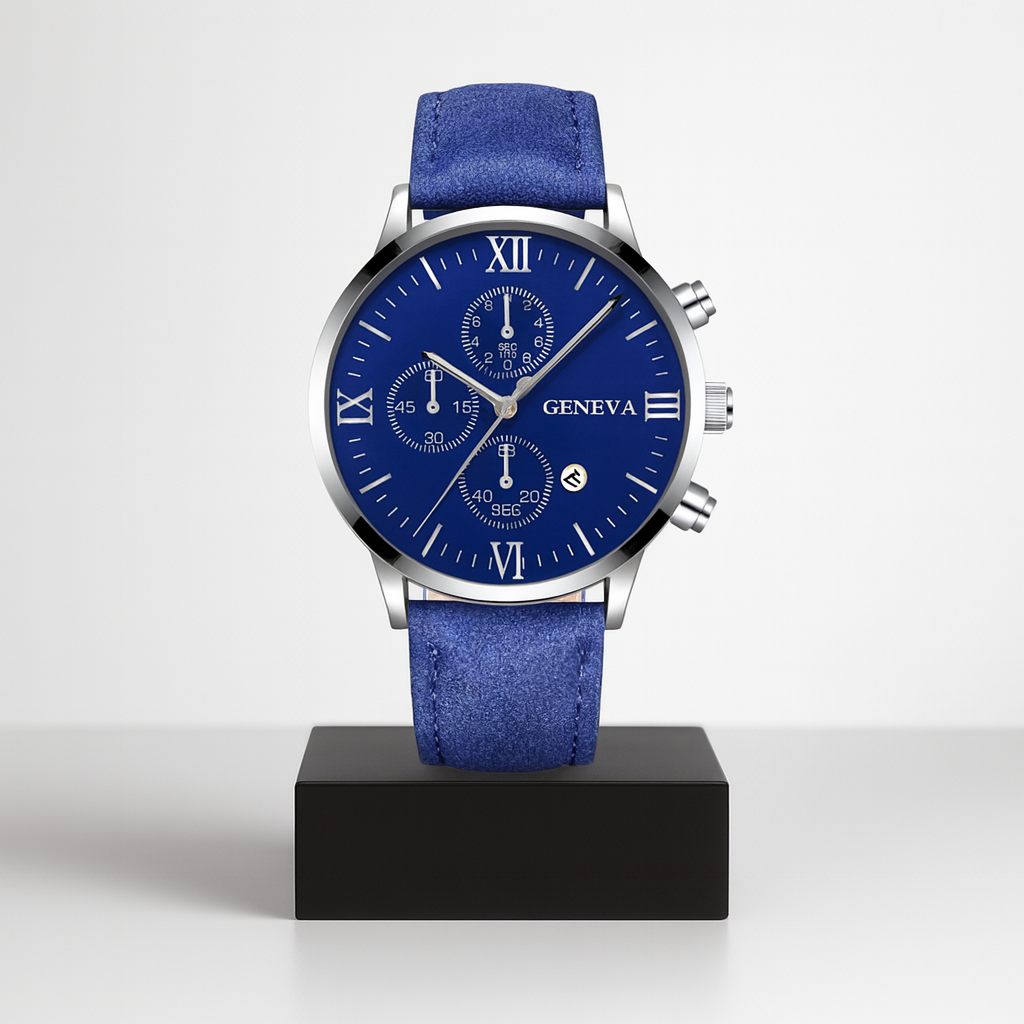 Darren | Klassisk Quartz Læderarmbåndsur | 41mm