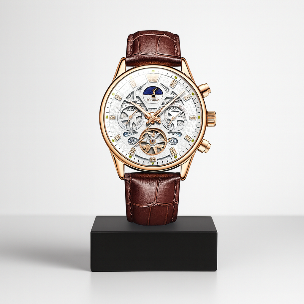 Theron | Automatisk Mekanisk Lædeur | 40mm