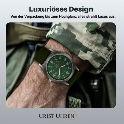 Mateo | Robuste Uhr mit strapazierfähigem Canvas-Armband | 40 mm