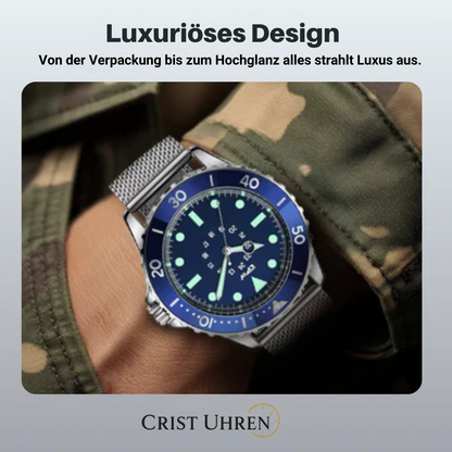 Robert | Klassische Uhr mit selbstleuchtenden Markierungen | 41 mm