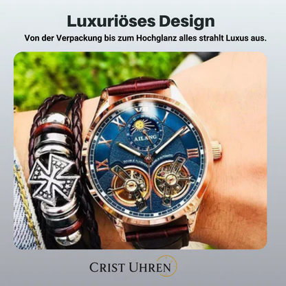 Lucien | Dual Tourbillon Lunar Time Scale Herrenuhr | 41 mm